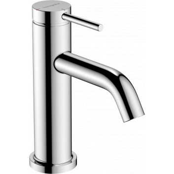 Single lever washbasin faucet 80 CoolStart with pop-up waste, Hansgrohe Tecturis S - Chrome