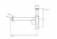 Siphon bottle Lux 1” 1/4 for washbasin, KERASAN WALDORF - Bronzo 
