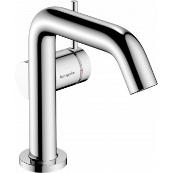 Single lever washbasin faucet 110 Fine, CoolStart with pop-up waste Push-Open, Hansgrohe Tecturis S - Chrome