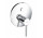 Concealed mixer bath and shower PUSH & SWITCH, Kludi Bozz - Chrome 