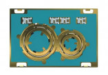 Flush button uruchamiający, uniwersalny, pierścienie: brass, Geberit Sigma21 