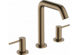 3-hole washbasin faucet 150 with pop-up waste Push-Open, Hansgrohe Tecturis S - Brąz Szczotkowany