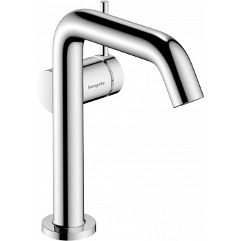 Single lever washbasin faucet 150 Fine, CoolStart with pop-up waste Push-Open, Hansgrohe Tecturis S - Chrome