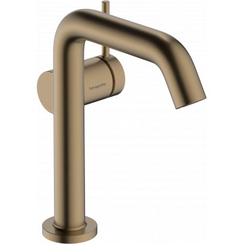 Single lever washbasin faucet 150 Fine, CoolStart with pop-up waste Push-Open, Hansgrohe Tecturis S - Chrome