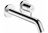 Single lever Wall mounted washbasin faucet, concealed with spout 22,5 cm, Hansgrohe Tecturis S - Chrome 