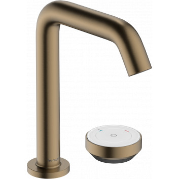 2-hole washbasin faucet 150 CoolStart z niezamykanym kompletem odpływowym, Hansgrohe Tecturis S - Chrome