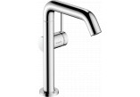 Single lever washbasin faucet 210 Finie, CoolStart z rotating wylewką, with pop-up waste Push-Open, Hansgrohe Tecturis S - Chrome 