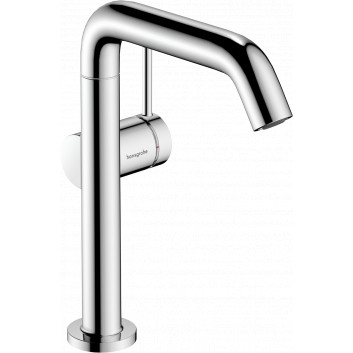 Single lever washbasin faucet 210 Finie, CoolStart z rotating wylewką, with pop-up waste Push-Open, Hansgrohe Tecturis S - 