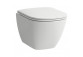 Bowl WC wall-hung short, Rimless, wersja ADVANCED, Laufen Lua - White 