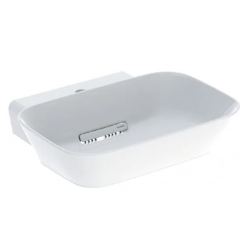 Countertop washbasin, in the form of misy, drain poziomy, Geberit ONE 