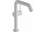 Single lever washbasin faucet 210 Finie, CoolStart z rotating wylewką, with pop-up waste Push-Open, Hansgrohe Tecturis S - White Matt