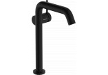 Single lever washbasin faucet 240 Finie for countertop washbasins, CoolStart with pop-up waste Push-Open, Hansgrohe Tecturis S - Black Matt