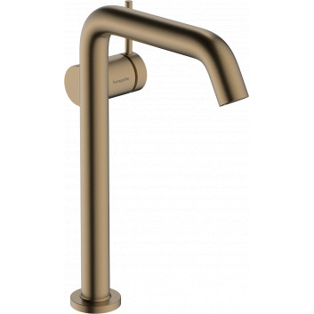 Single lever washbasin faucet 240 Finie for countertop washbasins, CoolStart without waste, Hansgrohe Tecturis S - Chrome 