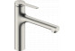 Single lever kitchen faucet 160, metalowa pull-out spray, 2jet, Hansgrohe Zesis M33 - Black Matt