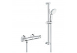 Shower mixer with thermostat, DN 15 with shower set, Grohe Precision Flow - Chrome