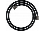 Tekstylny shower hose 1,60 m z nakrętką stożkową i cylindryczną, AXOR ShowerSolutions - Black Chrome Polerowany