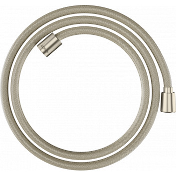 Tekstylny shower hose 1,60 m z nakrętką stożkową i cylindryczną, AXOR ShowerSolutions - Steel Szlachetna Optyczna