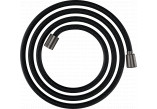 Tekstylny shower hose 2 m z nakrętką cylindryczną i stożkową, AXOR ShowerSolutions - Black Chrome Polerowany