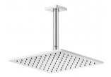 Overhead shower Gessi Rilievo, square, 250x250mm, ceiling mount - Brushed Brass PVD