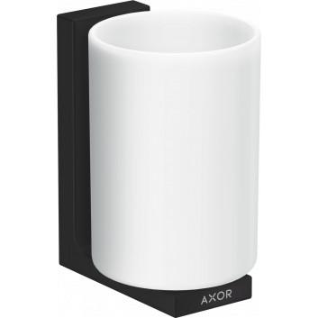 Cup for toothbrushes to the teeth, AXOR Universal Rectangular - Black Chrome Szczotkowany