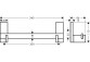 Holder, AXOR Universal Rectangular - Brąz Szczotkowany