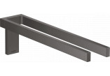 Double towel rail, AXOR Universal Rectangular - Black Chrome Szczotkowany
