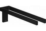 Double towel rail, AXOR Universal Rectangular - Black Matt