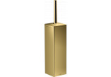 Brush toilette wall mounted z pojemnikiem, AXOR Universal Rectangular - Gold Optyczny Polerowany