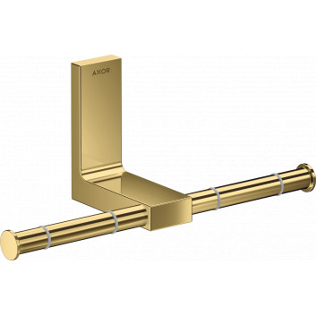 Double toilet paper holder, AXOR Universal Rectangular - Nikiel Szczotkowany