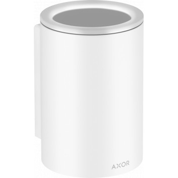 Cup for teeth cleaning, AXOR Universal Circular - White Matt