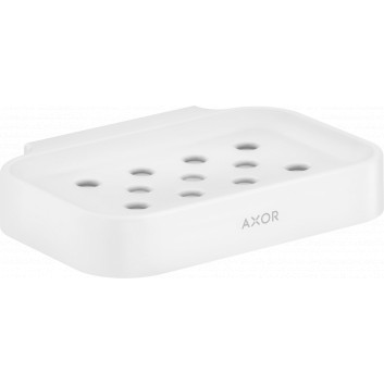 Soap dish, AXOR Universal Circular - White Matt