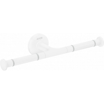 Double toilet paper holder, AXOR Universal Circular - White Matt 