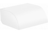 Toilet paper holder with cover, AXOR Universal Circular - White Matt
