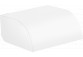 Toilet paper holder with cover, AXOR Universal Circular - White Matt