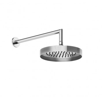 Overhead shower Gessi Anello, round, 218mm, regulowana, with arm ściennym 343mm, chrome