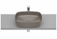Countertop washbasin cienkościenna Soft FINECERAMIC®, Roca Inspira - Cafe