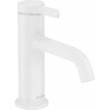 Single lever washbasin faucet 70 with handle dźwigniowym i niezamykanym kompletem odpływowym, AXOR One - White Matt