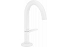 Washbasin faucet Select 140 with pop-up waste Push-Open, AXOR One - White Matt 