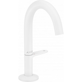 Washbasin faucet Select 140 with pop-up waste Push-Open, AXOR One - White Matt 