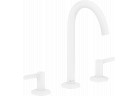 3-hole washbasin faucet 170 with pop-up waste Push-Open, AXOR One - White Matt 