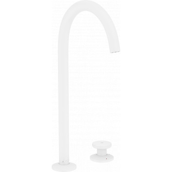 2-hole washbasin faucet Select 260 with pop-up waste Push-Open, AXOR One - White Matt