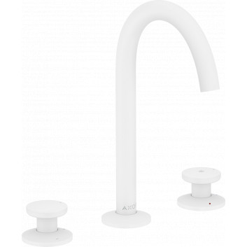 3-hole washbasin faucet Select 170 with pop-up waste Push-Open, AXOR One - White Matt 