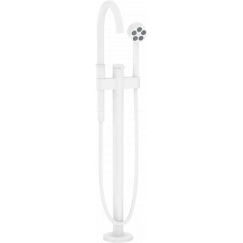 Single lever Bath tap for installation in the floor, AXOR One - White Matt