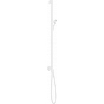 Shower rail z przyłączem kątowym, AXOR One - White Matt