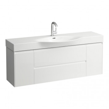 Cabinet vanity Laufen BASE 116 x 44 x 53 cm, 2 szuflady - white shine