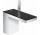 Single lever washbasin faucet 110 with pop-up waste Push-Open, AXOR MyEdition - Color wykończenia Chrome/Czarne Glass 