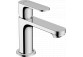 Single lever washbasin faucet 80 with pop-up waste with pull-rod, Hansgrohe Rebris S - Chrome 