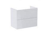 Cabinet bathroom Roca Ella 78,5 x 44,6 cm, with 2 drawers - white shine