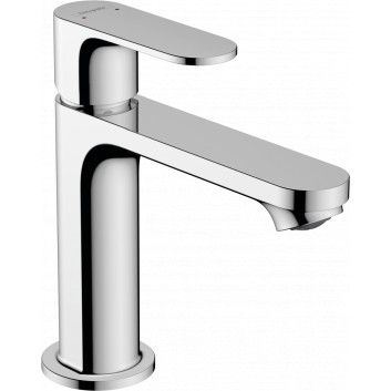 Single lever washbasin faucet 110 with pop-up waste with pull-rod, Hansgrohe Rebris S - Chrome 
