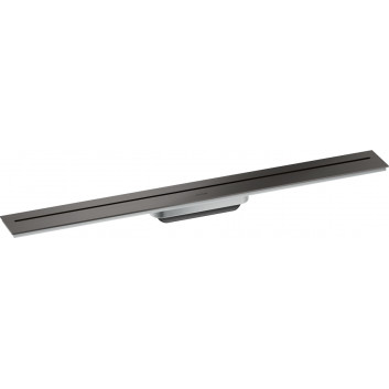 External part odpływu liniowego 800, wallmounting, AXOR Drain - Black Chrome Polerowany